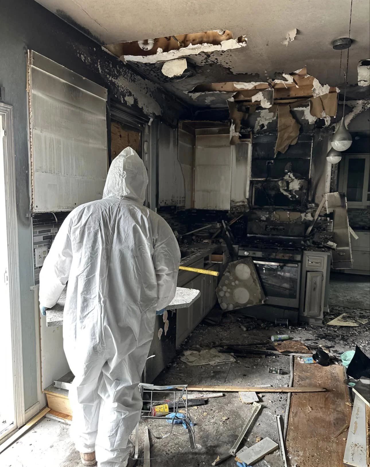Fire and smoke damage cleanup